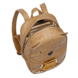 Kinderrucksack Großer Bär Karl aus veganem Leder von Little Who_Ansicht von oben in den geöffneten Kindergartenrucksack