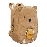 Kinderrucksack Großer Bär Karl aus veganem Leder von Little Who_Seitenansicht