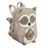 Kinderrucksack Großer Waschbär Waldemar aus veganem Leder von Little Who_Seitenansicht