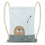 Turnbeutel Seehund Spencer von Little Who Frontansicht leer