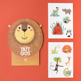 Kindertattoos mit Dschungel-Motiven von Londji inklusive Verpackung