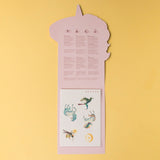 Aufgeklappte Verpackung von Kindertattoos Einhorn von Londji