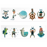 10 Kindertattoos von Londji mit Piraten-Motiv