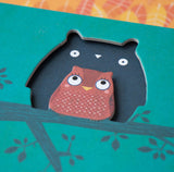 Eule auf Verpackung von Memory Spiel "Wild animals" von Londji