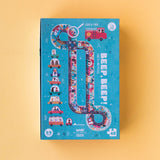 Rückseite der Verpackung von Puzzle Beep Beep! von Londji