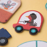 Rotes Auto von Puzzle Beep Beep! von Londji