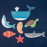 Sieben Meerestiere-Wendepuzzle des Puzzle Blue von Londji