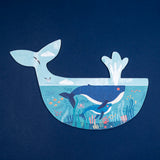 Wal von Puzzle Blue von Londji mit 7 Meerestiere-Wendepuzzlen für Kinder ab 2 Jahren