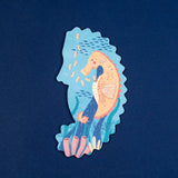 Seepferdchen von Puzzle Blue von Londji mit 7 Meerestiere-Wendepuzzlen für Kinder ab 2 Jahren