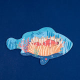 Korallenfisch von Puzzle Blue von Londji mit 7 Meerestiere-Wendepuzzlen für Kinder ab 2 Jahren