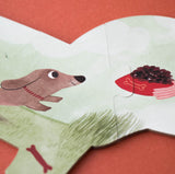 Hund mit Futternapf von Puzzle "I love my pets" von Londji
