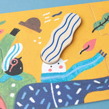 Frau mit langen Haaren Puzzle Imagine von Londji