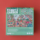 Rückseite Verpackung Suchpuzzle Rabbit's Garden von Londji