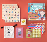 Übersicht Inhalt Londji Beobachtungsspiel Where are my socks?