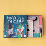 Geöffnete Verpackung von "The fairy & the wizard" Kooperationsspiel von Londji