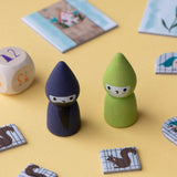 Spielfiguren von "The fairy & the wizard" Kooperationsspiel von Londji