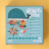 Rückseite der Verpackung von Londji Legespiel "The whale & the fish"