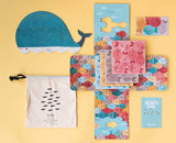 Übersicht Inhalt von Londji Legespiel "The whale & the fish"