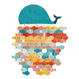 Londji Legespiel "The whale & the fish" in zusammengelegter Form