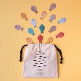 Stoffbeutel von Londji Legespiel "The whale & the fish"