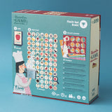 Rückseite Verpackung Beobachungsspiel "Where is the cheese?" von Londji