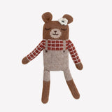 Teddy aus Alpakawolle im karierten Hemd von Main Sauvage