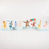 3D-Geburtstagskarte Tierparade von Meri Meri