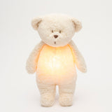 Moonie Einschlafhilfe Teddybär im Farbton Polarweiß