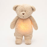 Moonie Teddybär Einschlafhilfe und Kuscheltier im Farbton Organic Sand