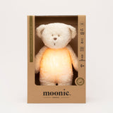 Moonie Einschlafhilfe Teddybär im Farbton Polarweiß in Verpackung