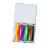 24 Aquarellfarbstifte von Moulin Roty in edel illustrierter geöffneter Metallbox