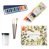 Inhalt des Aquarell-Koffers für Künstler*innen von Moulin Roty