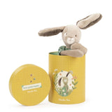 Plüschtier Kaninchen Trois Lapins von Moulin Roty in dekorativer Dose