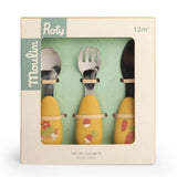 Kinderbesteck Trois Lapins von Moulin Roty in Verpackung