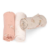 3-er Set von Mulltüchern "La petite ecole de danse" aus Bio-Baumwolle von Moulin Roty