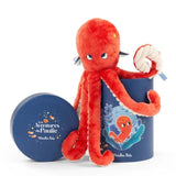 Plüschtier Oktopus Paulie von Moulin Roty mit Dose