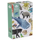 Verpackung von Moulin Roty Puzzle Tiere der Welt mit 200 Teilen