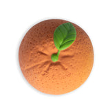 Obenansicht von Sensorikball und Badespielzeug in Form einer Orange von Oli & Carol