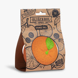Sensorikball und Badespielzeug in Form einer Orange von Oli & Carol in Verpackung