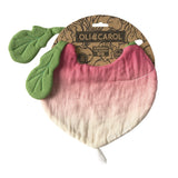 Radieschen-Lätzchen "Ramona the Radish" von Oli&Carol in Verpackung