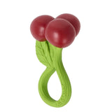 Kirschen-Beißring und Rassel von Oli & Carol in Seitenansicht