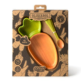 Verpackung von Set mit Holzeller & Löffel "Cathy the Carrot" in Karottenform von Oli&Carol
