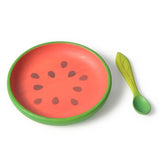 Holzteller und Löffel Wally the Watermelon von Oli&Carol