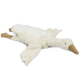 Kuscheltier und Wärmekissen große weiße Gans von Senger Naturwelt