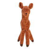 Frontansicht von großem Reh Kuscheltier und Wärmekissen von Senger Naturwelt