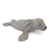 Kuscheltier und Wärmekissen große Robbe grau von Senger Naturwelt