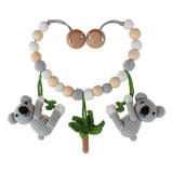 Gehäkelte Kinderwagen-Kette aus Bio-Baumwolle Koala Coco von Sindibaba_01