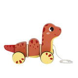 Nachziehtier Dino von small foot in Seitenansicht