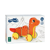 Nachziehtier Dino von small foot in Verpackung