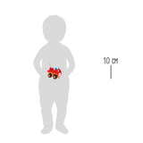 Feuerwehrfahrzeug aus FSC®-zertifiziertem Holz von small foot in Größenvergleich